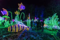 Il Giardino delle Luci al Palazzo di Wilanow a Varsavia in Polonia