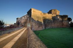 Il castello medievale di Civita Castellana, Lazio. ...