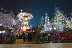 Il grande mercatino di Natale in centro a Breslavia in Polonia. E' uno dei mercatini più belli di tutta la nazione polacca.