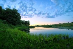 Il lago Biviere nel Parco dei Nebrodi in Sicilia