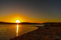 il Lago di Cuga, una bacino artificiale nei pressi di Uri in Sardegna