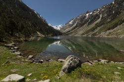 Il lago Gaube nei Pirenei francesi: si trova vicino al villaggio di Cauterets ed è circondato da montagne con vette che superano i 2 mila metri di altitudine. Si può raggiungere ...