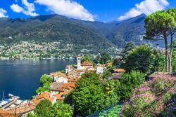 Il Lario e il panorama di Blevio sul Lago di Como in Lombardia