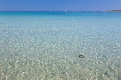 Il mare cristallino della spiaggia di Putzu Idu in Sardegna