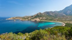 Il mare limpido della costa di Galeria, Corsica occidentale
