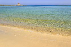 Il mare limpido di Serranova nei  pressi di Torre Guaceto in Puglia