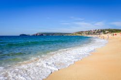 Il mare pulito della spiaggia di Torre dei Corsari, Costa Verde della Sardegna