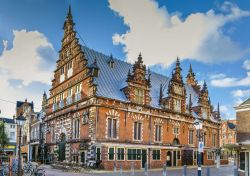 Il mercato delle carni (Vleeshal) nel centro storico di Haarlem, Olanda. Questo edificio risale al 1603 e si trova in Grote Markt. 
