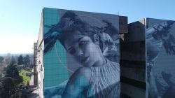 
	Ecco il nuovo imponente murale di 40 metri realizzato nell’ambito di Street Art for Rights Forum Festival sulla parete Nord-Est del palazzone di Corviale a Roma, il famoso "Serpentone", ...