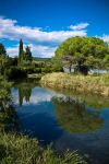 il paesaggio bucolico delle campagne di Strunjan (Strugnano) in Slovenia