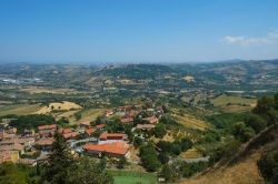 Il paesaggio collinare romagnolo intorno a Poggio Torriana nel riminese