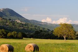 Il paesaggio delle montagne intorno a Rocchetta a Volturno in Molise, Provincia di Isernia