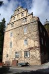 Il palazzo Hinterburg Seniorenstift a Schlitz, Germania - Uno dei cinque castelli della città di Schlitz. Con la libertà municipale e il diritto a commerciare, l'aspetto di ...