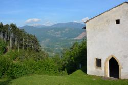 Il panorama che si gode dalla Chiesa di San Floriano a Giovo