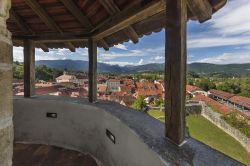 Il panorama dalla cappella di Mali grad che sovrasta Kamnik, in Slovenia