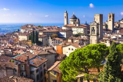 Il panorama del borgo di Bergamo Alta in Lombardia