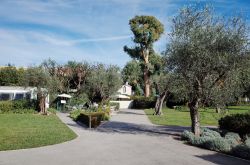 Il parco del Museo Nazionale Marc Chagall a Nizza, ...