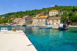 Il porto di pescatori di Sudurad, siamo a Sipan arcipelago delle Elafiti in Croazia