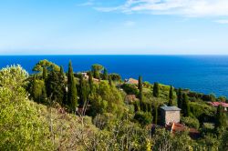 Il promontorio sul mare Tirreno di Ansedonia in Maremma, famosa per il sito archeologico di Cosa