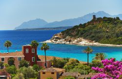Il resort turistico di Arbatax sul mare della costa est della Sardegna