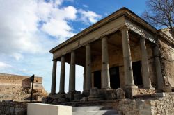 Il tempio romano di Sagunto, Spagna. E' uno degli antichi monumenti che si possono ammirare nell'area archeologica cittadina.
