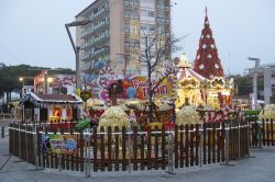 Il Trenino Express, giostra per i bambini, al Christmas Village di Jesolo, Veneto - © Stefano Mazzola / Shutterstock.com