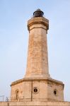 Il vecchio faro a Portopalo di Capo Passero, provincia di Siracusa, Sicilia