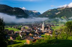 Il villaggio di  Bezau, nel Bregenzerwald, nord dell'Austria.