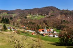 Il villaggio di Oljmie in Slovenia, famoso per le Terme di Olimia