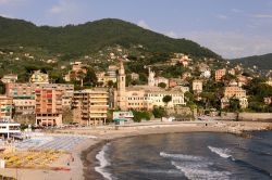 Il villaggio di Recco, Genova, Liguria. Questo ...