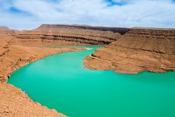 Ilo fiume Ziz nella regione di Er Rachidia in Marocco