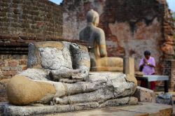 Un'immagine delle rovine di Polonnaruwa, Sri Lanka.
