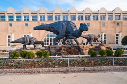 Ingresso del Fernbank Museum of Natural History di Atlanta, Georgia. Ogni anno oltre 400 mila persone visitano questo museo; da non perdere: l'Argentinosauros, il dinosauro più grande ...