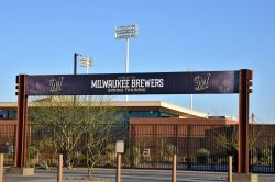 Ingresso del Milwaukee Brewers a Phoenix, Arizona: noto con il nome di American Family Fields of Phoenix, questo parco da baseball è situato nella comunità di Maryvale - © ...