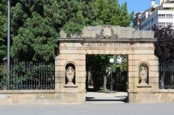 Ingresso del parco cittadino Alameda de Cervantes a Soria, Spagna. E' conosciuto con il nome di La Dehesa.  