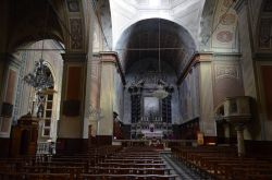 Interno della cattedrale di Ajaccio dove Napoleone venne battezzato
