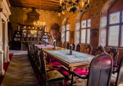 L'interno del Reichsburg, lo splendido castello medievale di Cochem, nella regione della Renania-Palatinato (Germania) - foto © Piith Hant / Shutterstock.com