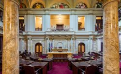 Interno della camera del senato al New Jersey State House di Trenton, Stati Uniti d'America - © Nagel Photography / Shutterstock.com