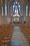 Interno della cattedrale di Limoges (Francia): la navata di Santo Stefano.
