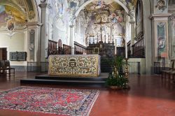L'interno della cattedrale di Santa Maria Assunta a Bobbio, Piacenza, Emilia Romagna.
