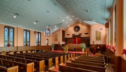 Interno della chiesa battista Ebenezer di Atlanta, Georgia USA. Martin Luther King Jr. e suo padre furono pastori di questa chiesa - © Nagel Photography / Shutterstock.com