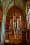 Interno della chiesa cattolica di San Patrizio a Melbourne, Victoria, Australia. Costruita fra il 1858 e il 1939, questa chiesa in stile neogotico venne progettata dall'architetto William ...