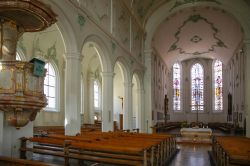 Interno della chiesa di Santo Stefano nel centro storico di Lindau sul lago di Costanza, Germania - © Salvador Aznar / Shutterstock.com