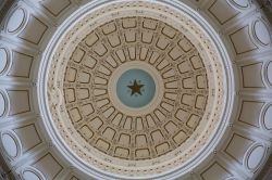 Interno della rotonda del Texas State Capitol Building di Austin (Stati Uniti d'America).
