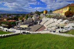 L'antico Teatro di Philippopolis nel centro di Plovdiv in Bulgaria.