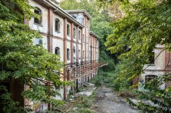 L'ospedale psichiatrico abbandonato di Mombello, Comune di Limbiate (Lombardia).
