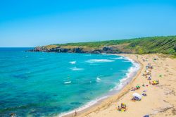 La bella spiaggia di Lipite vicino a Sinemorets in Bulgaria. 