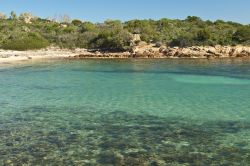 La bella spiaggia di Sas Enas Apparas in Sardegna, una delle spiagge di Olbia
