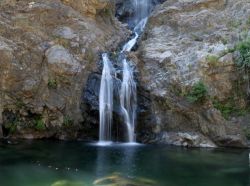 La Cascata del fiume Amendolea nel Parco dell'Aspromonte in Calabria