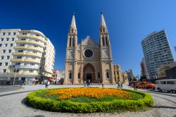 La cattedrale di Curitiba, Brasile. E' dedicata a Nostra Signora della Luce.
